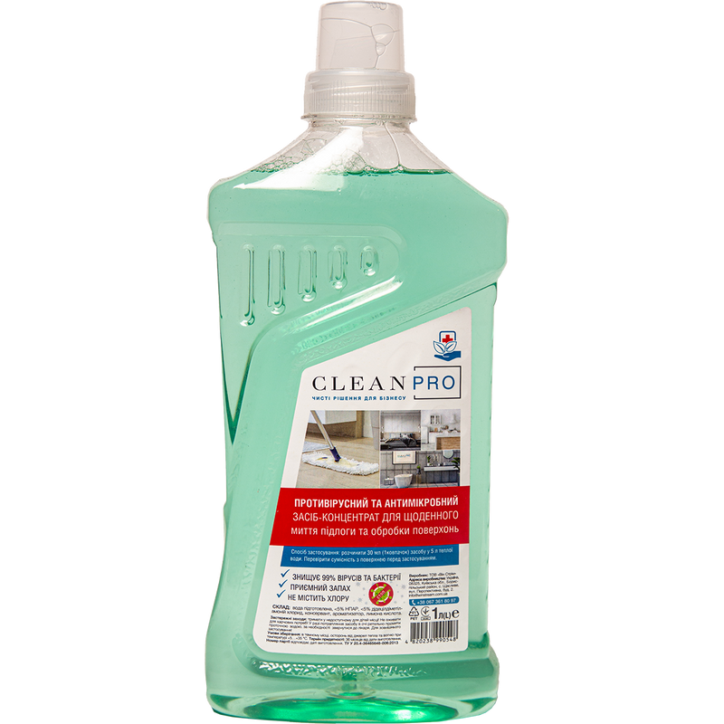 Засіб миючий для підлоги універсальний Clean Pro, 1 л